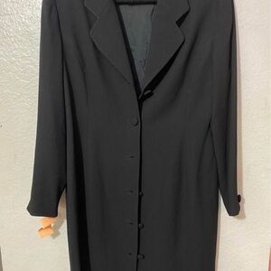 Nordstrom Preview Women's Plus Size 16 Black Business Coat